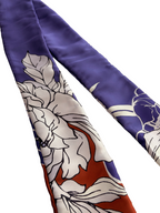 Bandeau à nouer – Motif floral violet