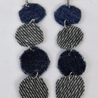 Boucles d’oreilles denim