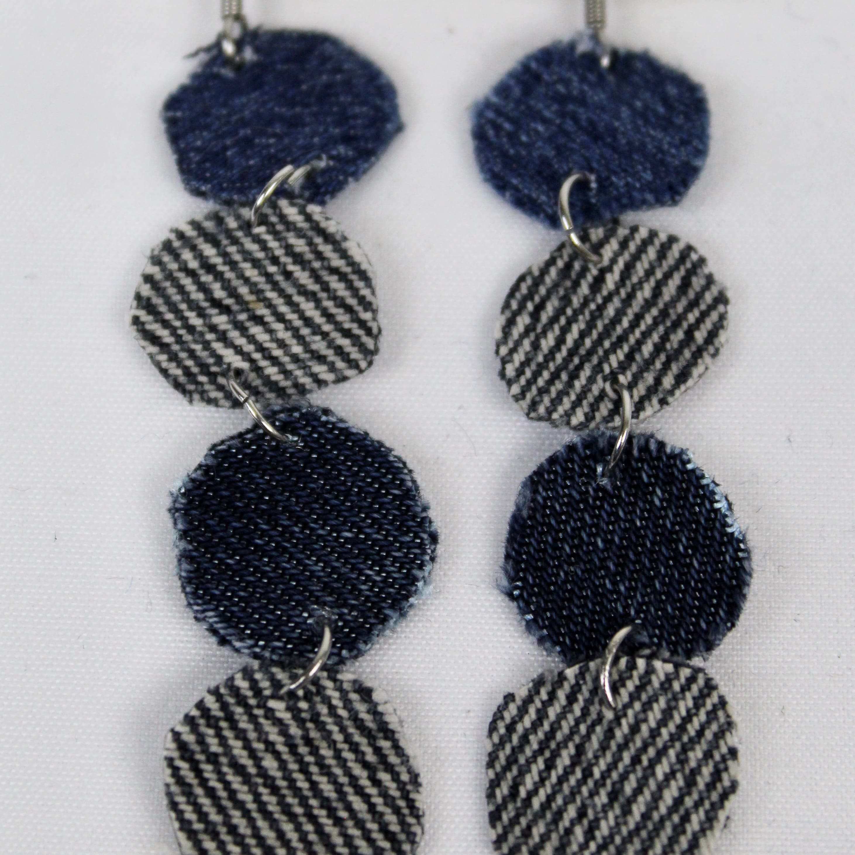 Boucles d’oreilles denim