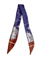 Bandeau à nouer – Motif floral violet