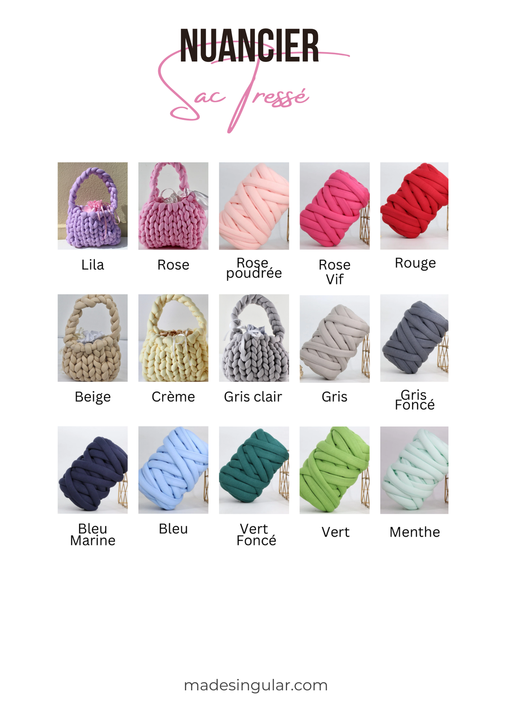 Personnalisation Sac Tressé (Précommande)
