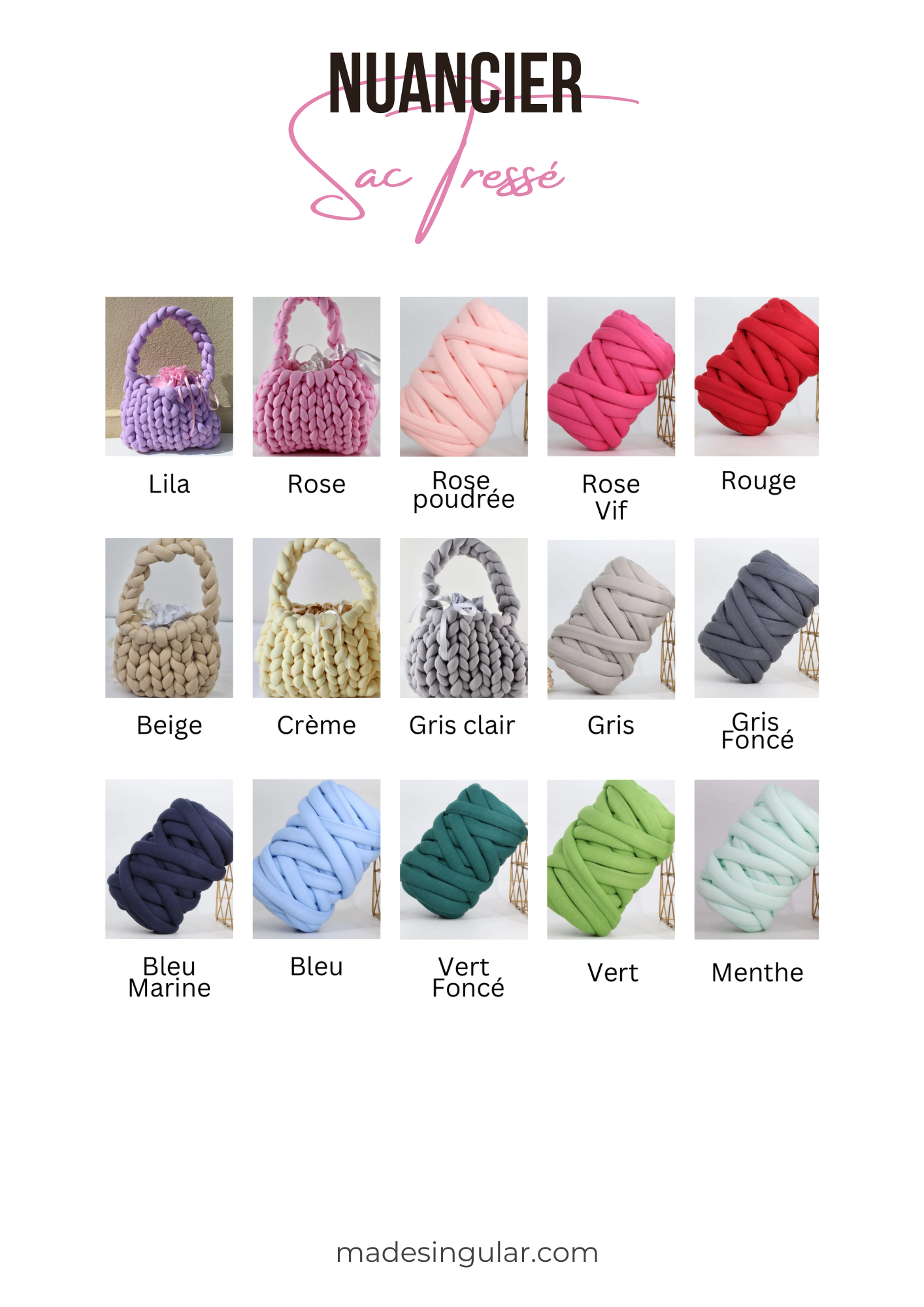Personnalisation Sac Tressé (Précommande)
