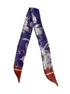Bandeau à nouer – Motif floral violet